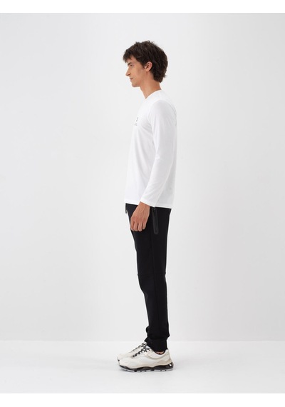 Xint Siyah Pamuk Dokulu Regular Fit Sweat Pantolon 380184