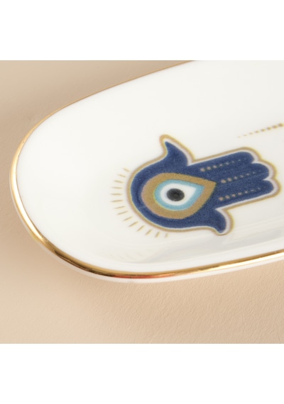 Aryıldız Chance Kayık Tabak Hamsa 15 Cm Renkli