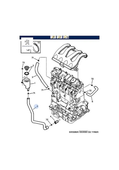 Yağ Borusu Peugeot 1180.k0