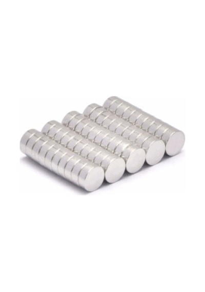 50 Adet Yuvarlak Neodyum Mıknatıs, 5x2 Mm, Güçlü Magnet, N35 Kalite