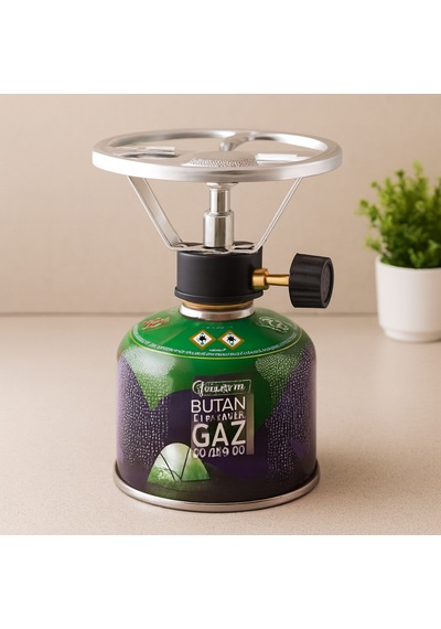 Portatif Kartuşlu Kamp Ocağı Ve 230g Kartuş Gaz Seti Çok Renkli