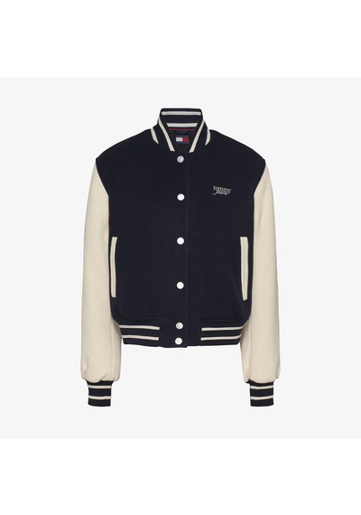Tommy Hilfiger Tjw Wool Varsity Ext Kadın Mavi Ceket 026 Dw0dw19320 Lacivert