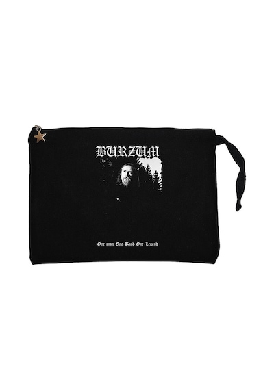 Burzum One Man One Band One Legand Siyah Cüzdan / El Çantası Siyah