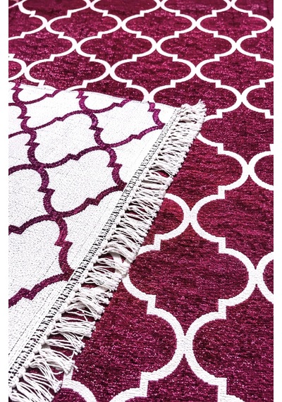 Kilim Paspas Çok Amaçlı Halı Makinede Yıkanabilir Toz Yapmaz Fuşya