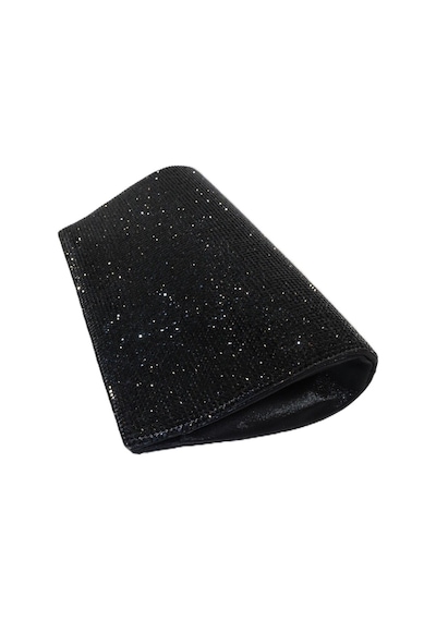 Keeba Taşlı Siyah Abiye Çanta Clutch Siyah Taşlı Gece Çantası Abiye Çanta Siyah Siyah Abiye Çantası
