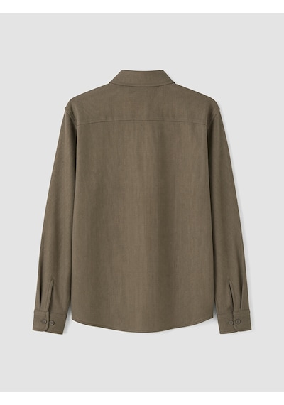 Lcw Vision Yeşil Slim Fit Erkek Dokulu Gömlek