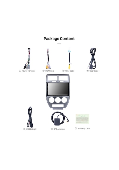 Jeep Compass 2007-2009 Uyumlu Multimedya Navigasyon Usb Kamera Carplayer
