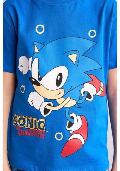Defacto Sonıc The Hedgehog Regular Fıt 2li Pijama Takımı Erkek Çocuk H4109a826hsbe64 Mavi-be64