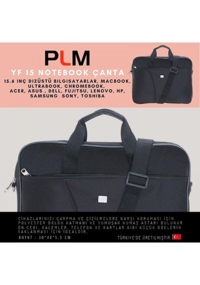 Plm Yf 15.6 İnç Notebook Çantası Siyah