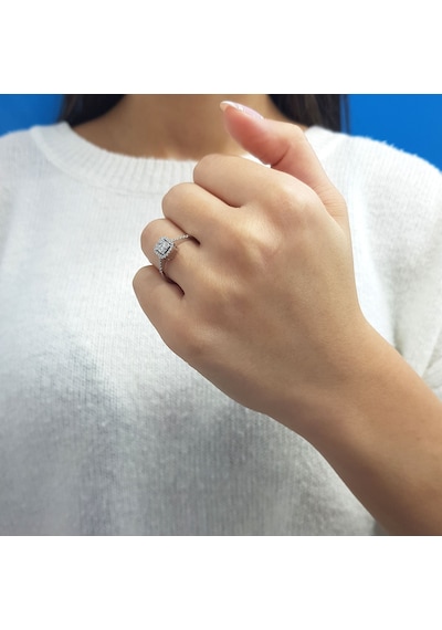Lova 0,25 Karat Baget Pırlanta Yüzük - 1020394