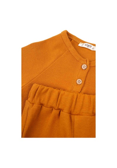 Cigit Reglan Kol Patlı Erkek Basıc Takım 1-5 Yaş Oranj Oranj