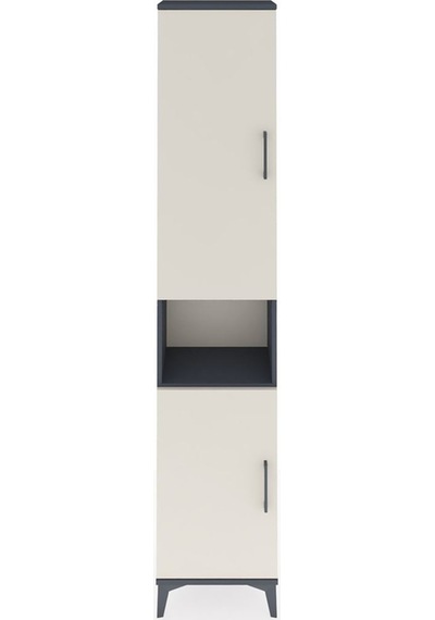 Arges Dolap 5 Raflı 2 Kapaklı 44x30x221 Antrasit-aytaşı Antrasit