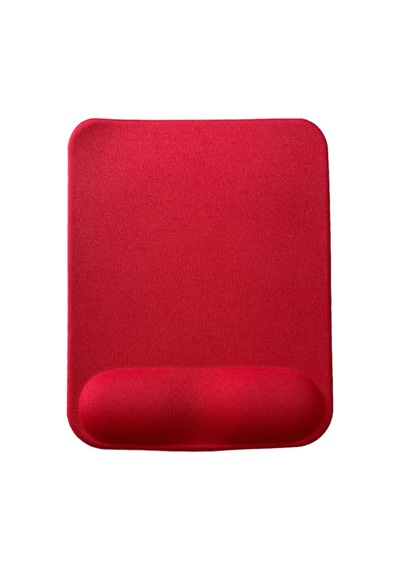 Bilek Destekli Memory Foam Kaymaz Taban Mouse Pad Kırmızı K003