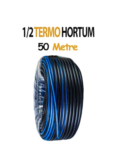1/2 Lik Termo Bahçe Sulama Hortum Isıya Ve Basınca Dayanıklı 50 Metre Uzunluğunda Sert Hortum