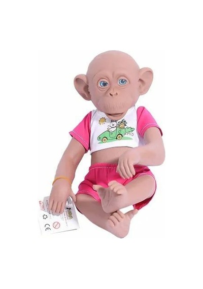 Asya Oyuncak Peluş Oyuncak Maymun 35 Cm Elf23301 Çok Renkli