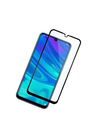 Huawei Y7 2019 Siyah 5D Tam Kaplayan Ekran Koruyucu Cam