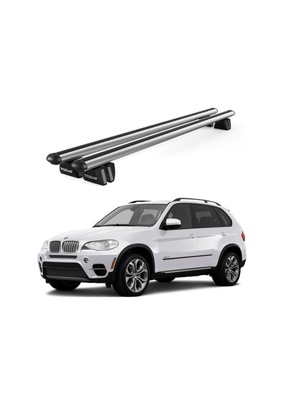 Pençe Bmw X5 E70 2007-2013 Uyumlu Gri Ara Atkı Port Bagaj Tavan Barı
