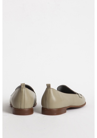 Dericlub Kadın Gerçek Deri Loafer Br 04037 Yeşil