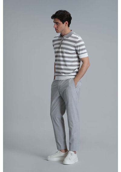 Lufian Erkek Hery Smart Chino Slim Fit Pantolon 111190318 Gri
