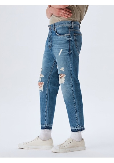 Ltb Maurızıo Ağı Düşük Slım Cropped Pantolon