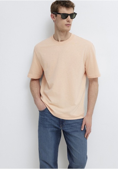 Mavi - Pembe Basic Tişört 0613316-71145