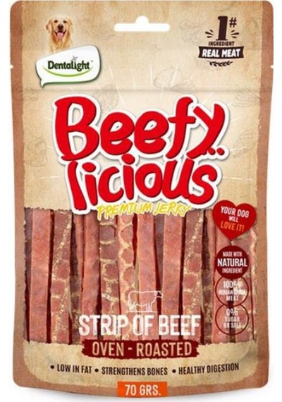 Dentalight Beefy Strip Sığır Etli Köpek Ödül Şeridi 70 Gr