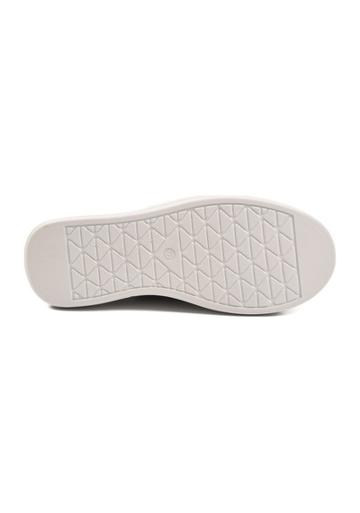 Siyah Beyaz Kalın Taban Bağcıklı Unisex Spor Ayakkabı Oz-03 Z Siyah - Beyaz