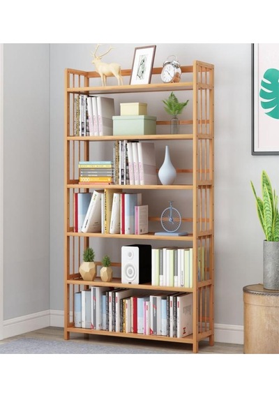 Valkyrie 6 Katlı Bambu Raf Kitaplık 78x23x149,5 Cm Çok Amaçlı Düzenleyici Dekoratif Organizer Kahverengi Valkyrie 6 Katlı Bambu Raf Kitaplık 78x23x149,5 Cm Çok Amaçlı Düzenleyici Dekoratif Organizer Kahverengi