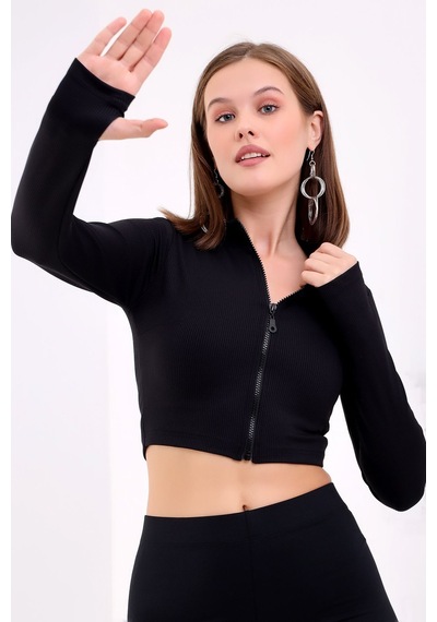 Winmoda34 Kadın Dalgıç Takım Likralı Spor Önden Fermuar Detaylı Kısa Taytlı Uzun Kol Parmak Geçmeli Model Kf-siyah Winmoda34 Kadın Dalgıç Takım Likralı Spor Önden Fermuar Detaylı Kısa Taytlı Uzun Kol Parmak Geçmeli Model Kf-siyah