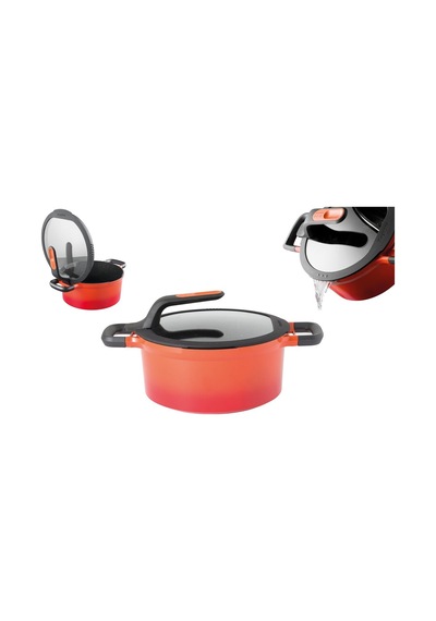 Berghoff Gem Stay Cool Soft Orange Tencere 24 Cm