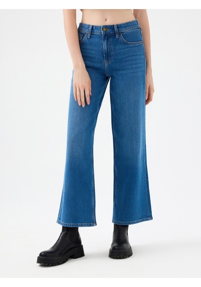 Bella Regular Fit Kadın Pantolon Denim