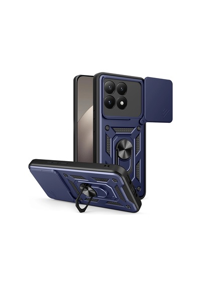 Xiaomi 15t Kılıf Magnetik Standlı Kamera Korumalı Zore Sürgülü Vega Kapak