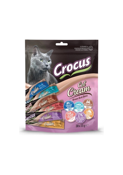 Crocus Multıpack 6 Çeşit Krema Kedi Ödülü 30x15gr