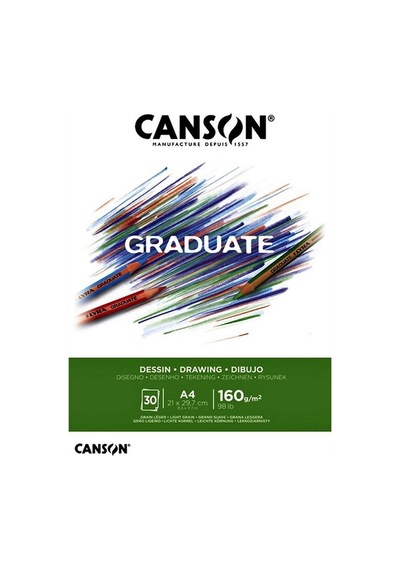 Canson Çizim Bloğu Graduate Dessın Beyaz 30 Syf A4 160 Gr