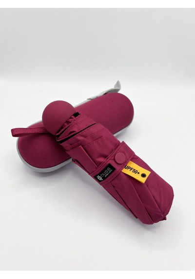 Bliss Umbrella Kapsül Şemsiye - Uv Korumalı Güneş Şemsiyesi Bordo