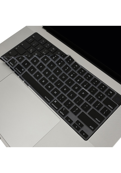 Apple Uyumlu MacBook Klavye Koruyucu Air Pro M1-m2-m3 Us-ingilizce A2681 A2941 A2442 A2485 A3113 İle Siyah