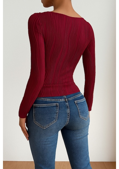 Wild Flower Bordo Elastanlı Beyaz Bluz Yüksek Bel Uzun Kollu Kare Yaka Örme Kumaş Bahar Sonbahar Kış Bluz Bordo Wild Flower Bordo Elastanlı Beyaz Bluz Yüksek Bel Uzun Kollu Kare Yaka Örme Kumaş Bahar Sonbahar Kış Bluz Bordo