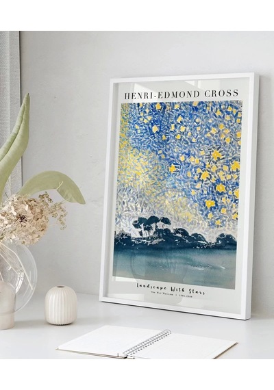 Çerçevesiz Poster Henri-edmond Cross Yıldızlarla Dolu Manzara