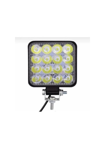 Sis Farı Kare Beyaz 16 Ledli 12/80v - 48w Adet 10 X 10 Cm - Universal