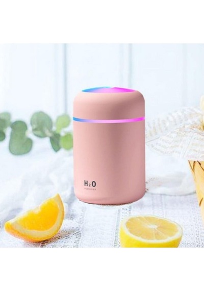300 Ml Ulrasonik Hava Nemlendirici Buhar Makinesi Ve Aroma Pembe Beyaz