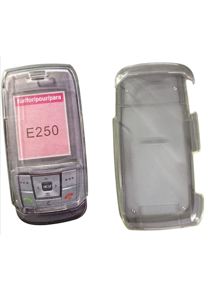 E250 Uyumlu Telefon Koruyucu Şeffaf Mika Kapak 0