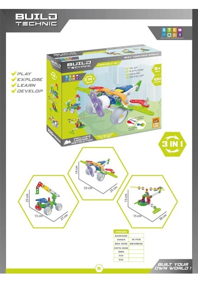 Buıld Technıc 3 In 1 100 Parça