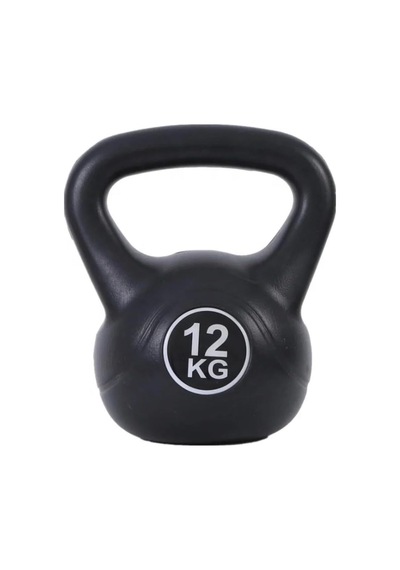 12 Kg Çaydanlık Tipi Dambıl Kettlebell Ağırlık Siyah Tek Ebat