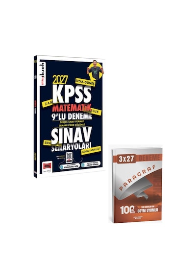 Yargı 2027 Kpss Matematik Sınav Senaryoları Tamamı Video Çözümlü 9 Deneme+ Anla Kazan Paragraf