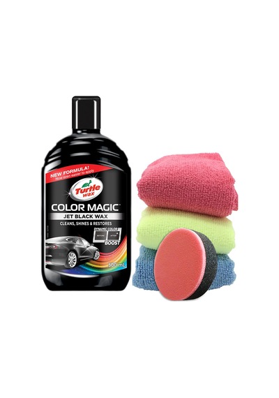 Turtle Wax Renkli Cila Siyah 3 Adet Mikrofiber Bez Sünger