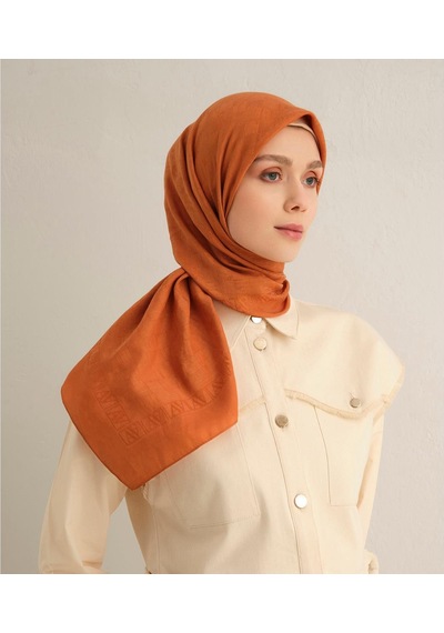 Armine S00oa0444439 43 Armine Pamora Eşarp 2 Turuncu