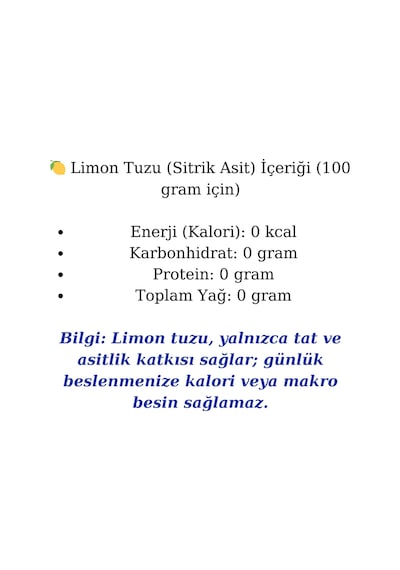 Furkan Telbisoğlu Maraş Yöresi Limon Tuzu Katkısız Yeni Mahsül 250 G Maraş Yöresi