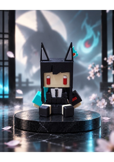 Hoshimi Miyabi Zenless Zone Zero Mini Anime Figür Pixel Art 3d Baskı Masaüstü Dekoratif Süs Zzz