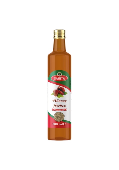 Nahita Hünnap Sirkesi 500 Ml - Katkısız Doğal Fermente Saf Hünnap Sirkesi Cam Şişe