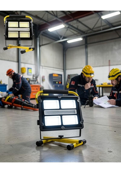 Ayaklı Solar Led Çalışma Lambası Uczzzayaklısolar-5 Siyah